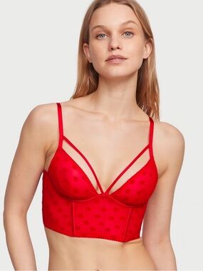Victoria’s Secret Very Sexy Velvet Lips Quarter Cup Corset